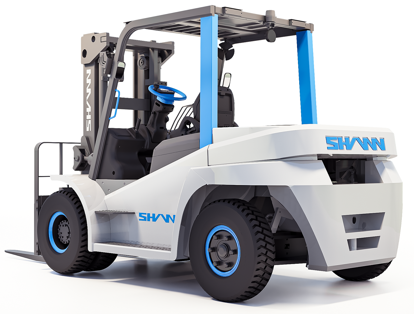 SHANN FUJI - рендер тяжёлого электромобильного погрузчика
