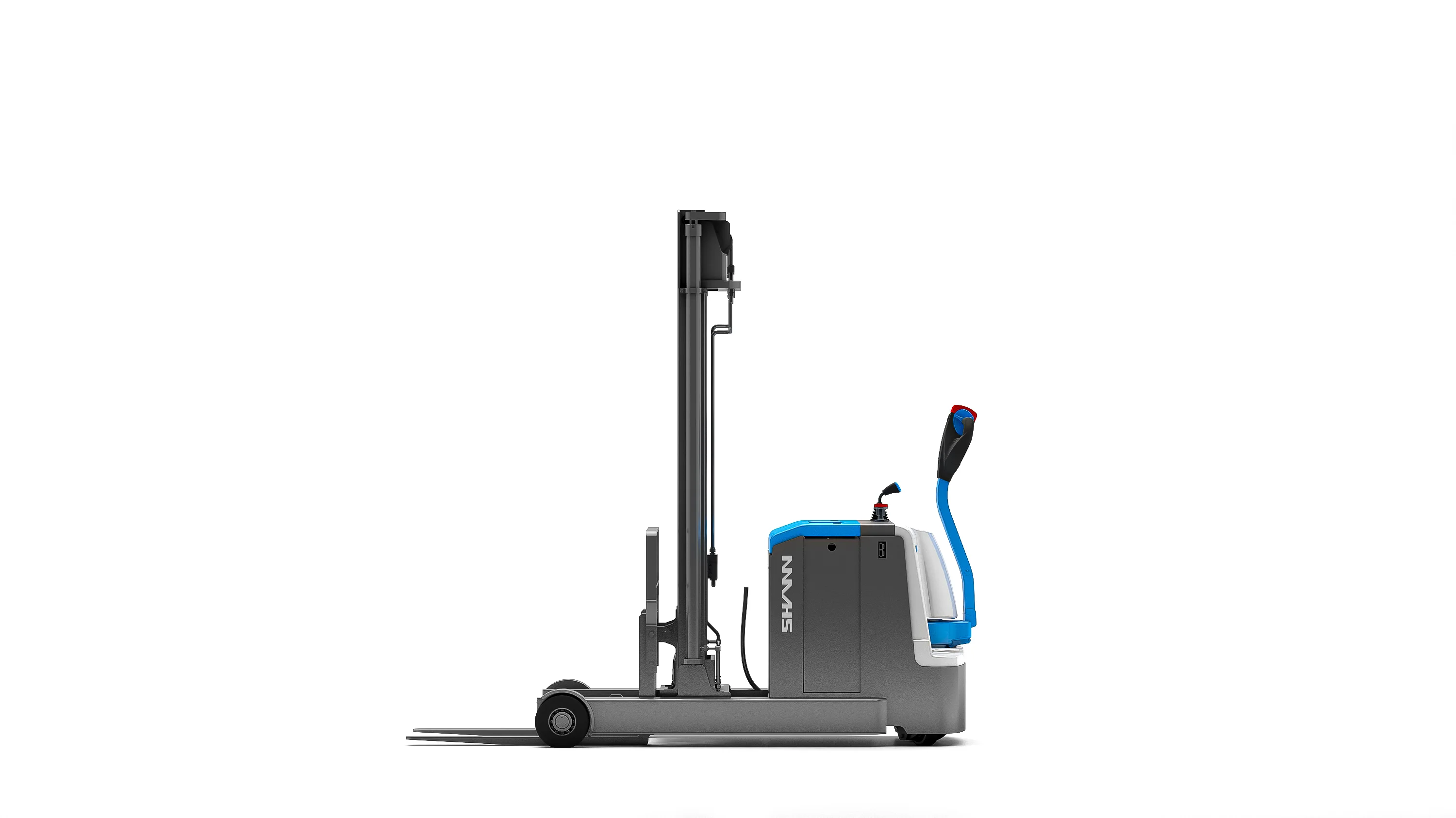 SHANN CQD 12 R — электрический ричтрак-штабелер