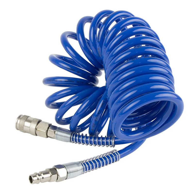 Шланг пневматический спиральный с БРС, 5м, 6,5х10мм OPTIMUS HD OPT-7655