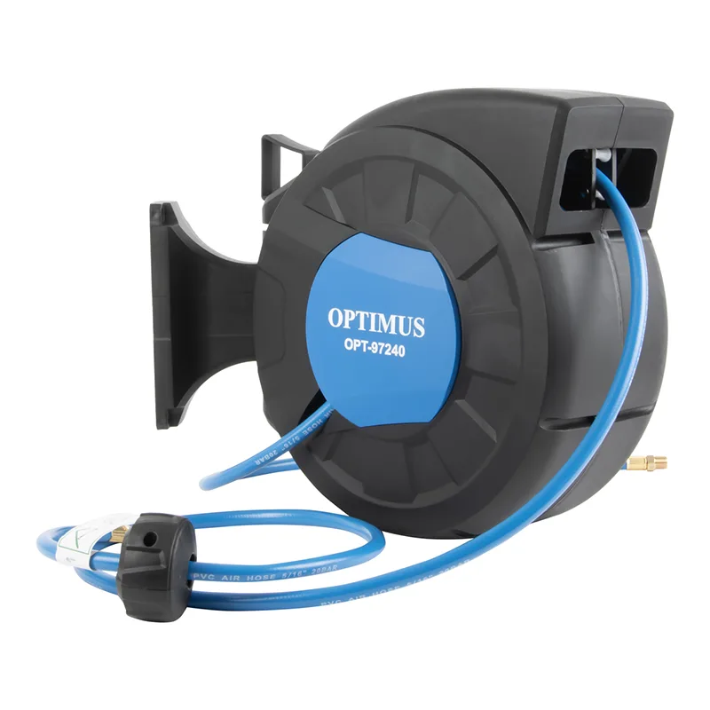 Шланг пневматический армированный OPTIMUS PVC на катушке (15 м; 8х12 мм; 20 бар)