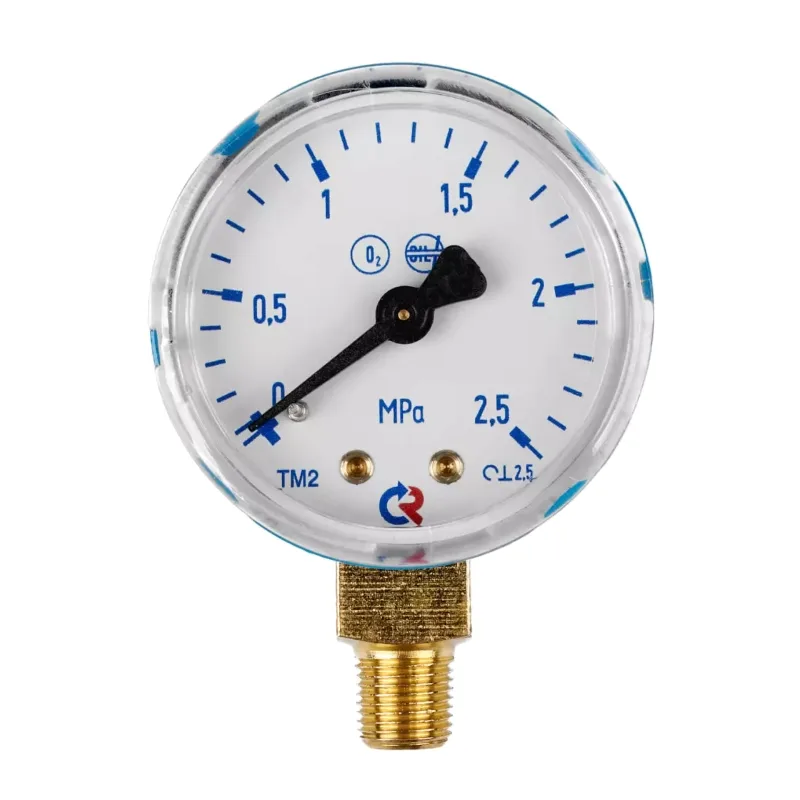 Манометр ПТК 2,5 МПа, 1/8 NPT, кислород