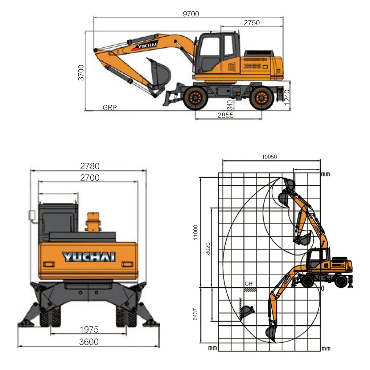 Экскаватор Yuchai