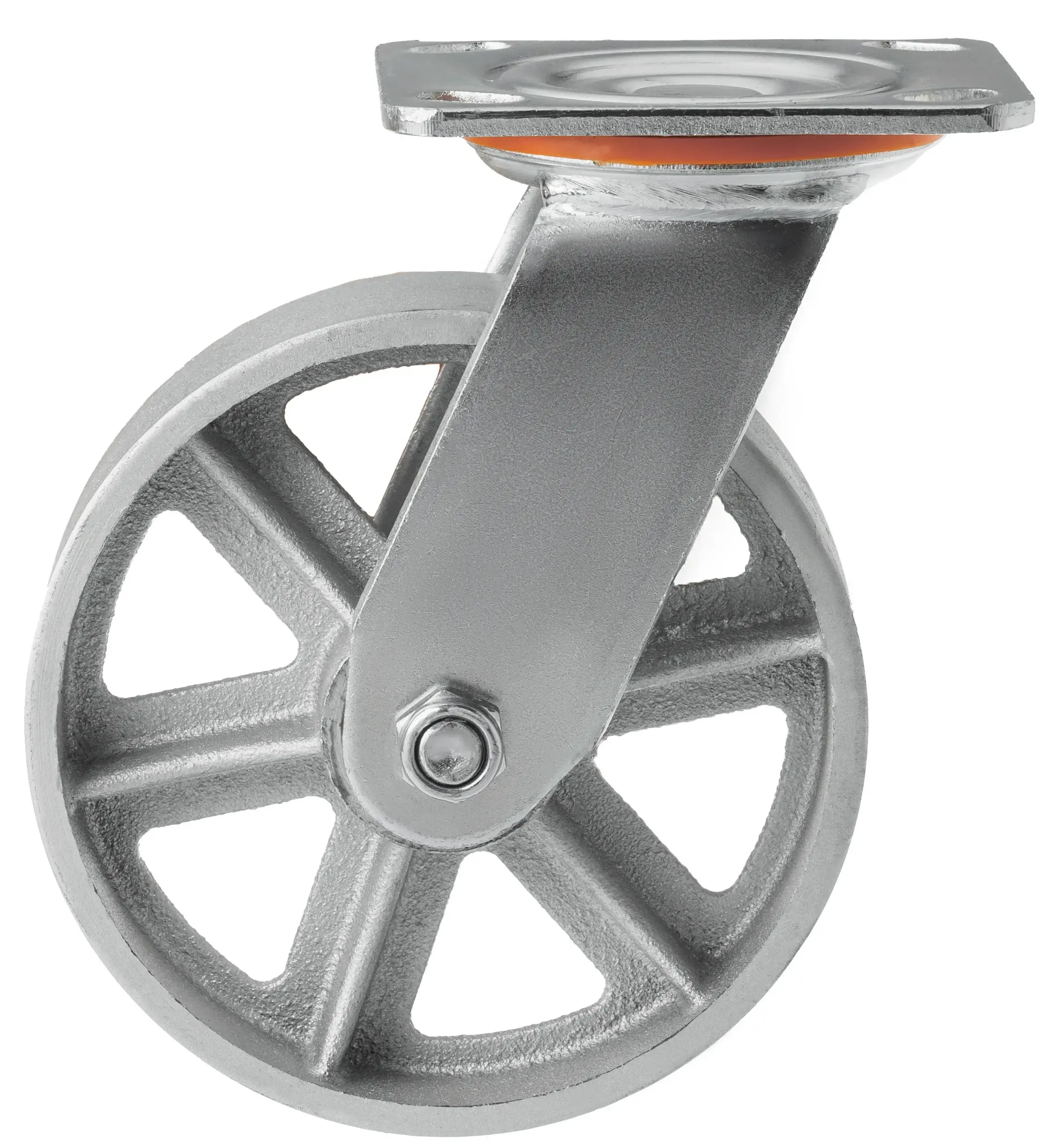 Большегрузное чугунное колесо без резины 150мм