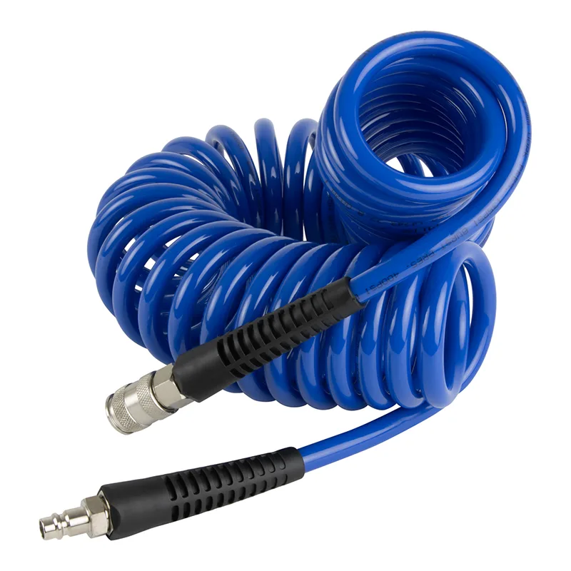 Шланг пневматический спиральный с БРС, 8м, 8x12мм OPTIMUS HD OPT-7655