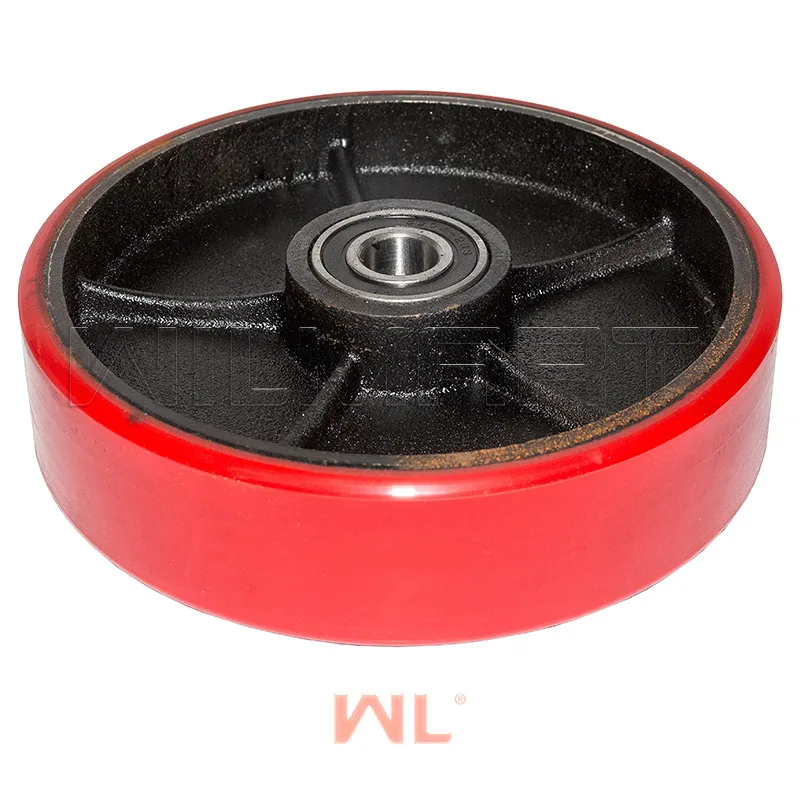 Колесо WL Ф200 (PU) с подшипником (325(200)polb)