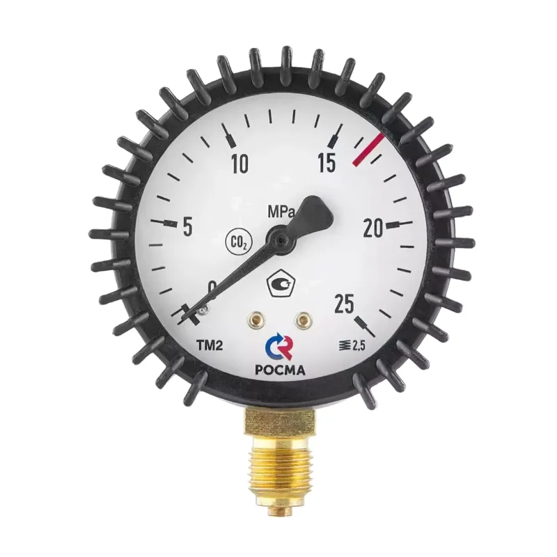 Манометр ПТК 25,0 МПа, d63 мм, G1/4, углекислота