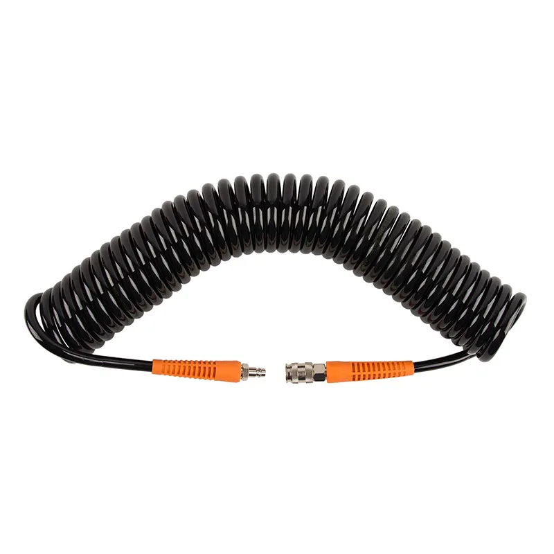 Шланг пневматический WIEDERKRAFT спиральный с БРС 10м WDK-65710