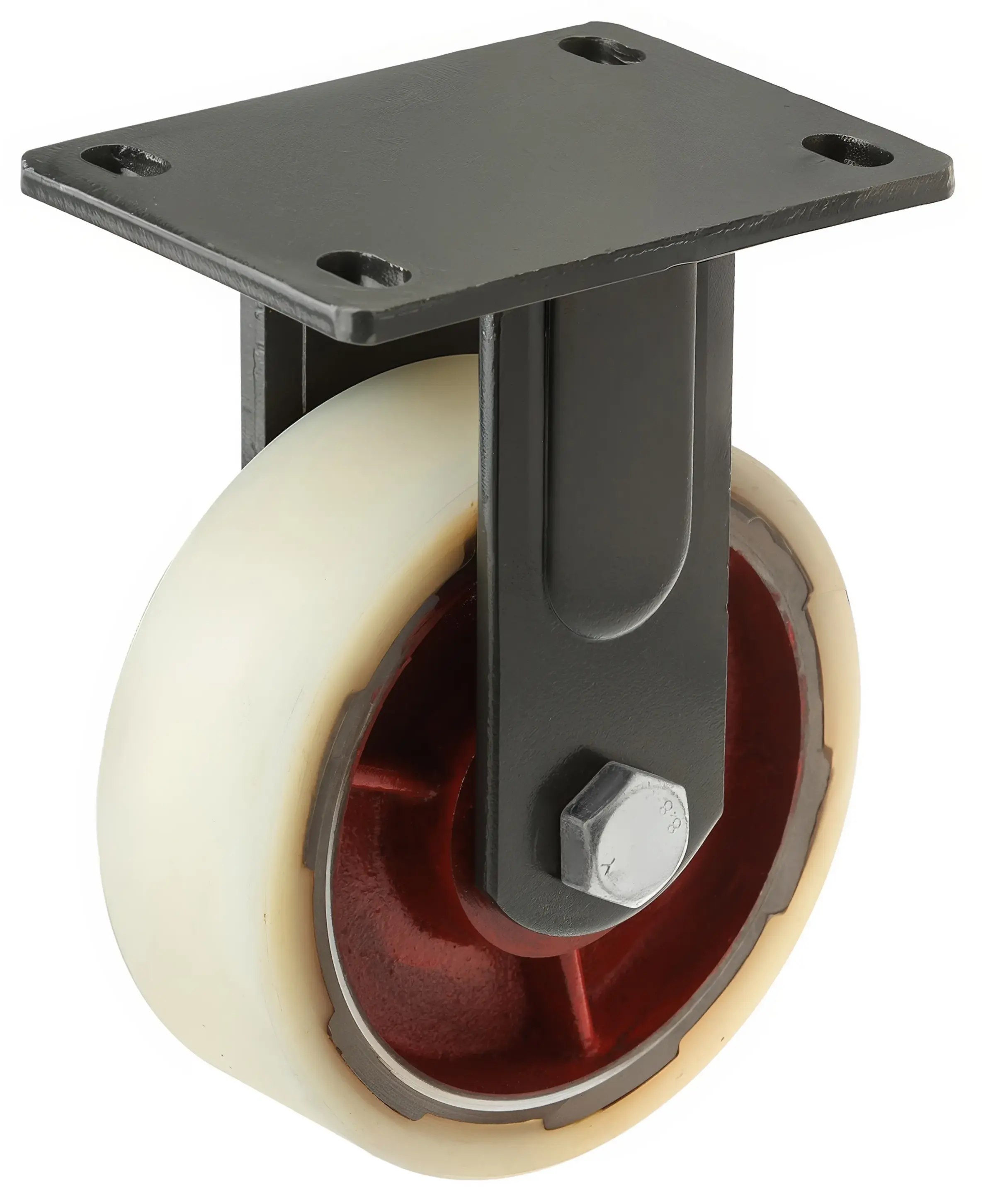 Сверхбольшегрузное нейлоновое колесо неповоротное FHdn80 200 мм, 2000 кг