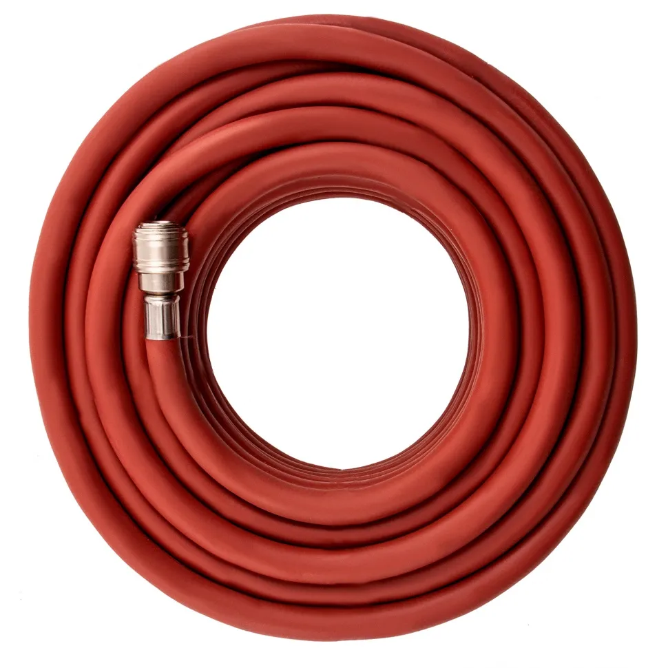 Шланг пневматический резиновый, 10 x 16 мм, 24 бар, армированный, быстросъемное соединение, 20 м Ste