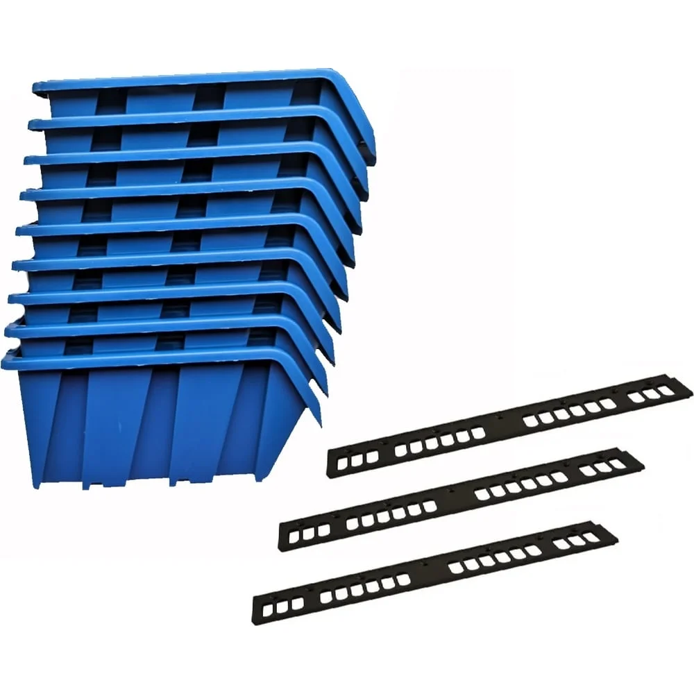 Набор ACCURATE лоток для метизов №1 (150x95x70 мм) 9 шт. с планкой 3 шт. ЛМ-1-150-9