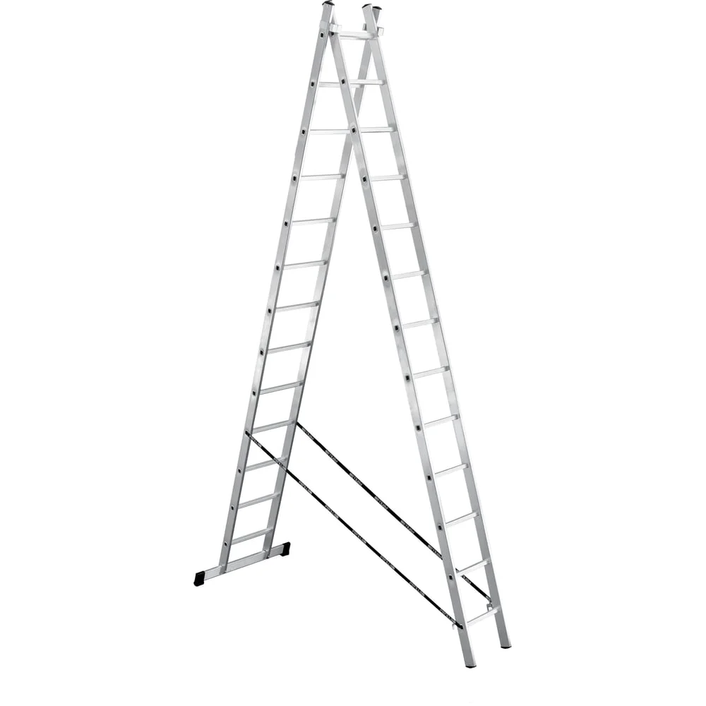 Алюминиевая 2-секционная лестница UFUK 2x13 ступеней