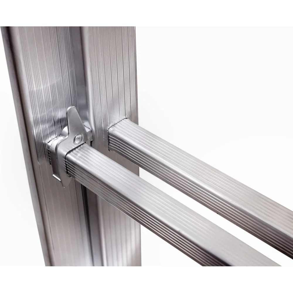 Алюминиевая 2-секционная лестница UFUK 2x17 ступеней