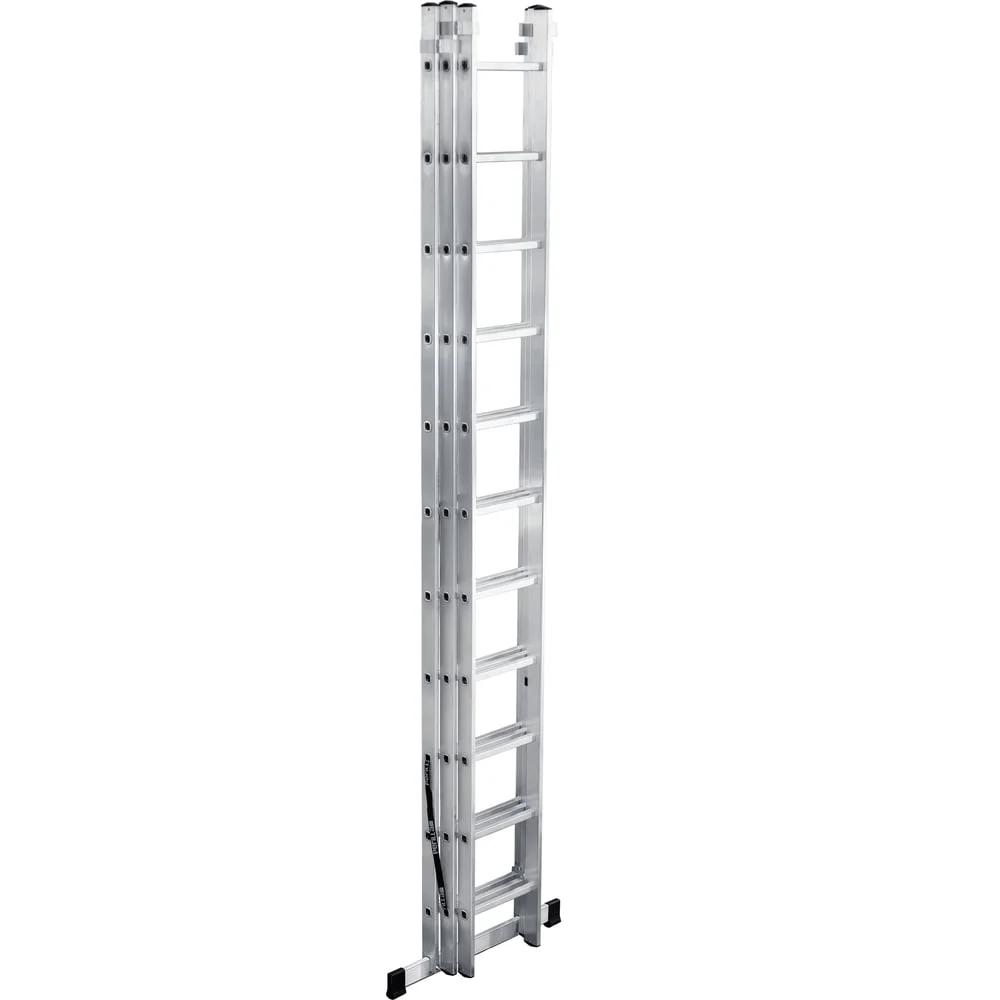 Алюминиевая 3-секционная лестница UFUK 3x11 ступеней
