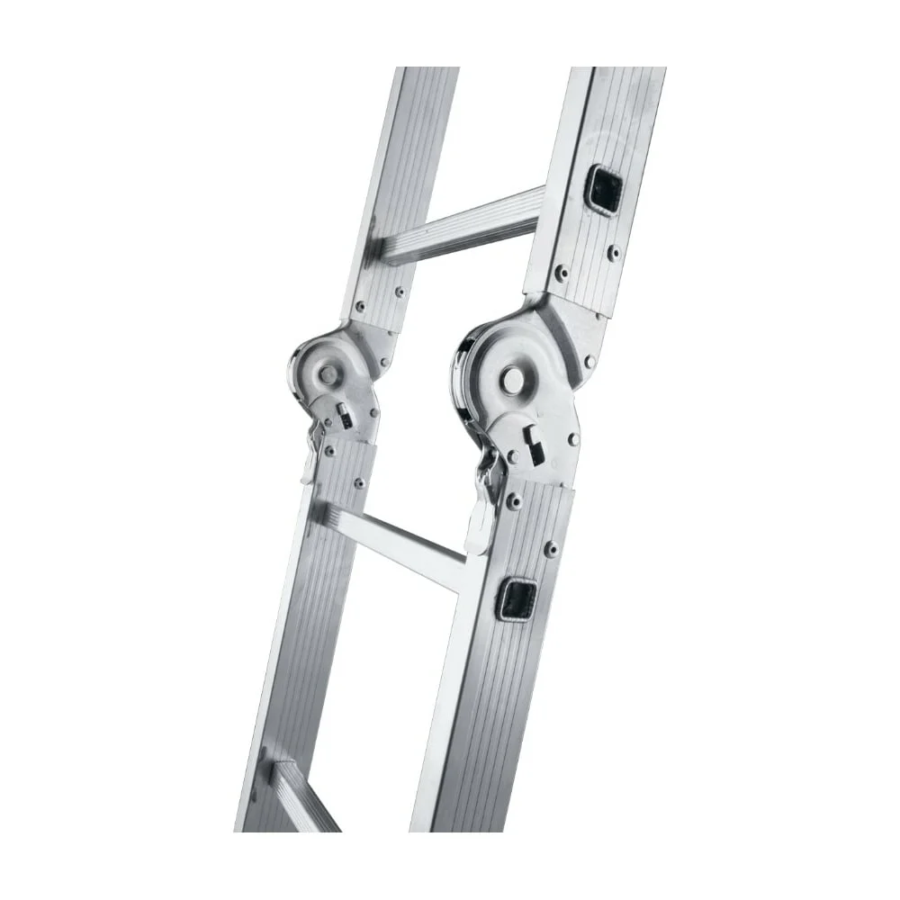 Алюминиевая лестница Алюмет шарнирная четырехсекционная 4x4 ступеней. Серия TL 4044