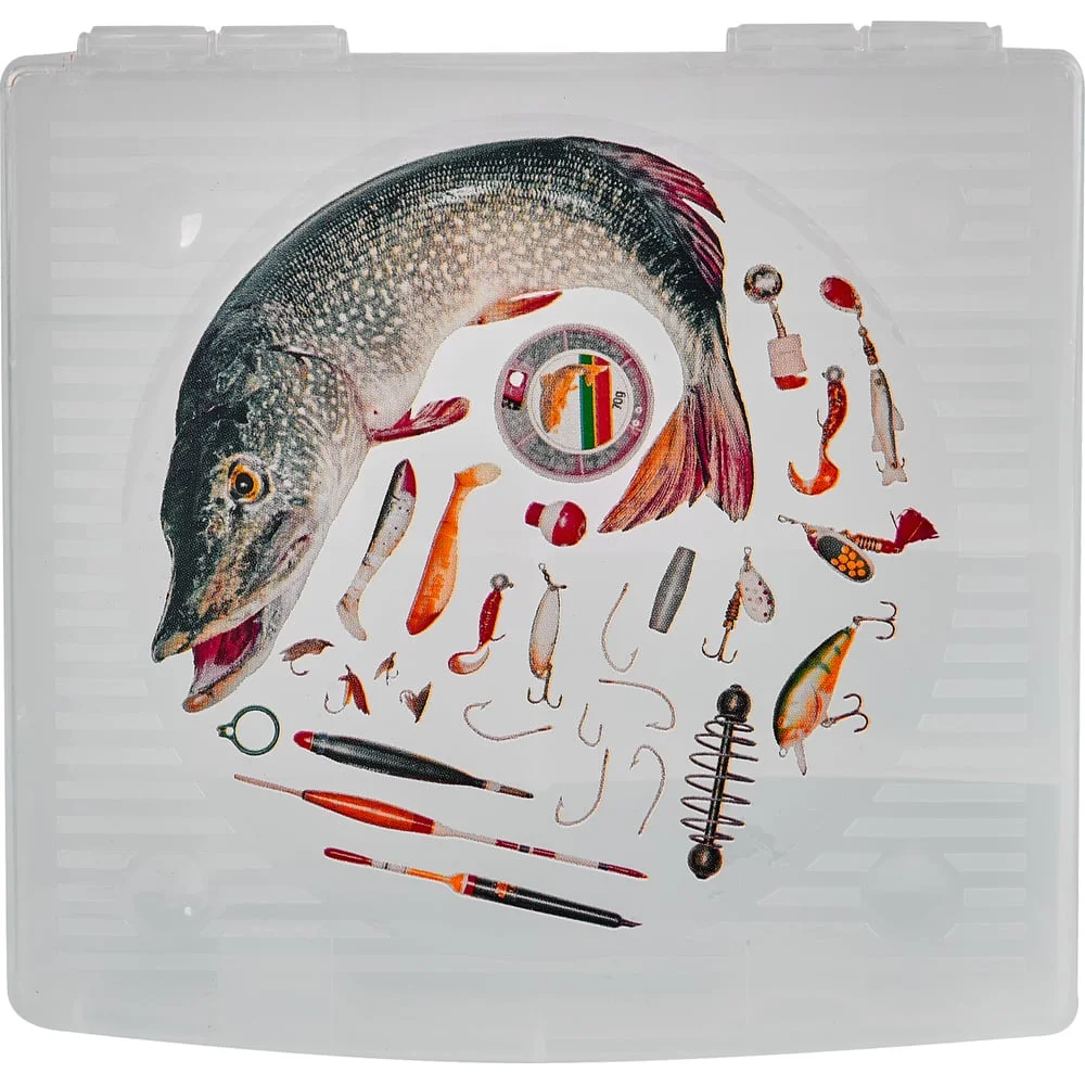 Бокс для рыболовных принадлежностей Blocker 9 ячеек прозрачный BR3727ПРМТ