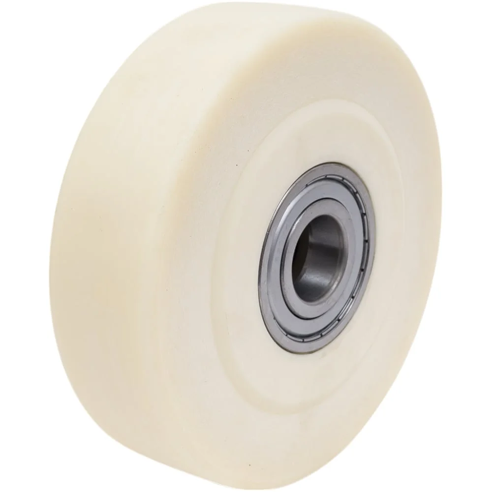 Большегрузное колесо гладкое из блочного полиамида (200 мм; 3000 кг) КубаньЛитМаш PBW 200/35R