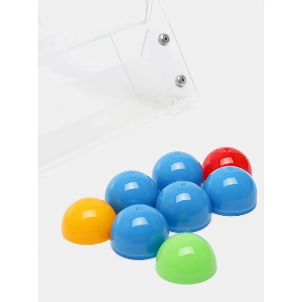 Лототрон для розыгрыша лотереи CRYSTAL-BOX игра +100 шариков в подарок. 20x30 см loto1+100