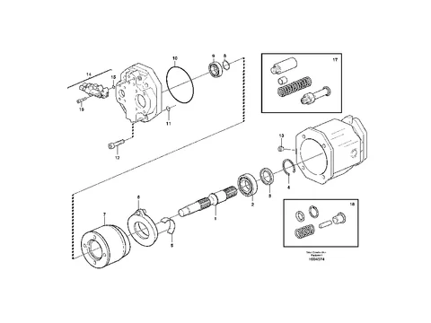 Гидронасос 11173680 для Volvo фронтального погрузчика L70E