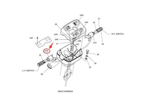 Выключатель 2549-9117 для Doosan B55W-1 SOLAR 170W-V SOLAR 200W-V SOLAR 55W-V SOLAR 55W-V PLUS