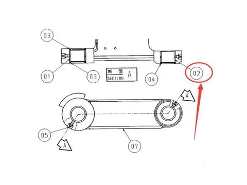 Втулка Ковш Тяга 4356103 для Hitachi EX100-5 EX120-5 EX55UR-3 EX58MU ZX55UR ZX55UR-2 экскаватора