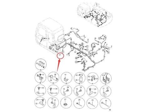 Жгут проводов 0002848 для Hitachi EX300-5 EX300LC-5M EX350H-5 EX350K-5 EX370-5M EX370HD-5 экскаватора
