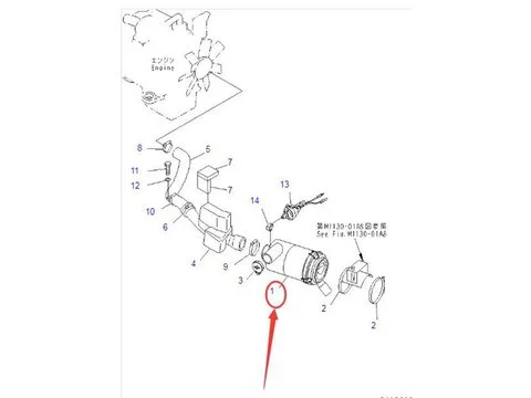 Воздухоочиститель 6737-81-7500 для Komatsu SAA4D102E-2 двигателя PC120LC-6E0 PC120-6E0-T2 PC120-6E0 PC130-6E0-T2 экскаватора