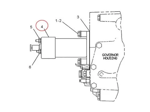 Соленоид отсечки топлива 155-4653 для Caterpillar CAT 330 330L 330B 350 экскаватора 3306 3304 двигателя