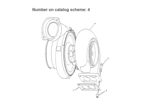 Турбокомпрессор GT5008B 196-5953 для Caterpillar CAT генератора SR4 двигателя 3456