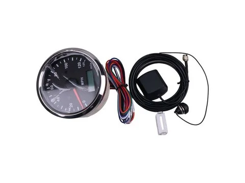GPS спидометр-одометр Регулируемый Сигнализация 85MM 125MPH для катера Car грузовика мотоцикла