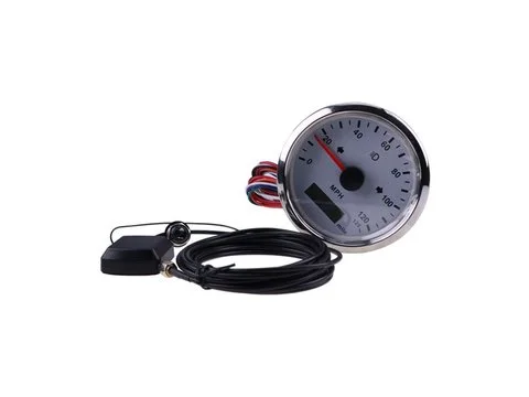 GPS спидометр-одометр Регулируемый Универсальный 125MPH для катера Car грузовика мотоцикла 3 3/8 12V 24V with Backlight