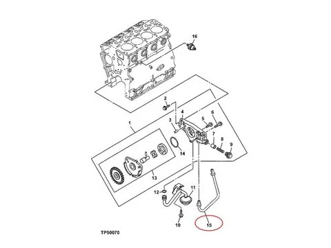 Масляный насос Трубка VI8970454000 87729965 для Isuzu двигателя 4LE2 Kobelco экскаватора 80CS 70SR 75SR SK80CS-2 SK70SR-2