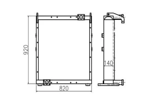 Маслоохладитель VOE15137068 для Volvo экскаватора EC480 EC480D EC480DHR