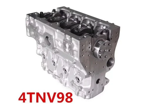 Блок цилиндров Двигатель в сборе Комплект прокладок 4TNV98 4TNV98T для Hitachi ZX60USB-3F ZX65USB-3F Doosan SOLAR 75-V