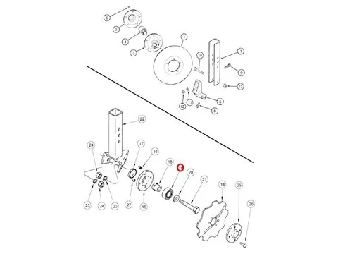 Подшипник 108134A1 для CASE 1230 1240 1250 1260 1200 1200PT 900 1235 950 1210 955 1215 1245 1220 1225 EARLY RISER