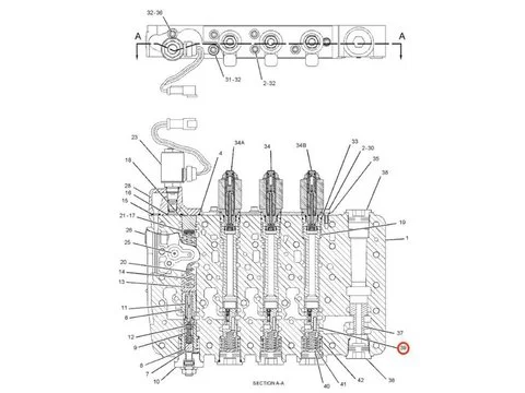 Распределительный клапан Трансмиссия Золотник 183-6775 для Caterpillar CAT автогрейдера 140H 12K 140K 160H