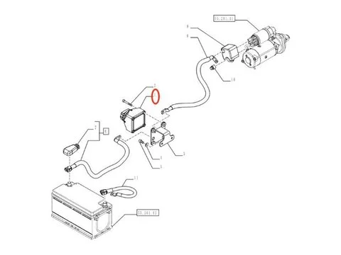 Выключатель 82022881 для New Holland трактора T4.75 T4.85 T4.105 T5.100 T6.140 TD4030F TD4040F TM120
