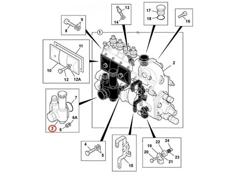 Подкачивающий топливный насос для JCB экскаватора 8052 8060 .JS70 .JZ70 JS70 JS70 MONO JS70 OFFSET JZ70