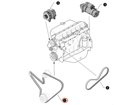Ремень 87309962 для New Holland трактора 8160 8260 8360 8560 TM115 TM125 TM135 TM150 TM165 TV140