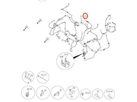 Жгут проводов 0004773 для Hitachi экскаватора ZX200 ZX210LC-3G ZX240-AMS ZX200-3G
