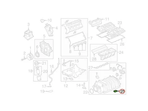 Впускной коллектор Прокладка шт. Двигатель 8 LR010881 для Land Rover LR4 Range Rover Sport 2010-2013
