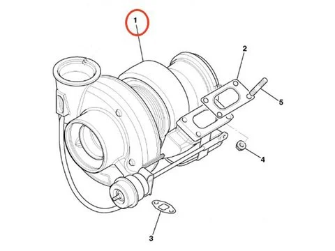 Турбокомпрессор для JCB погрузчика 426 436 трактора FASTRAC 3170 3190 3220
