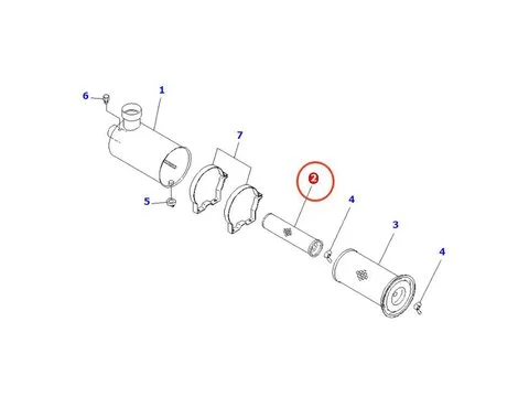 Воздушный фильтр 3EB-02-25550 для Komatsu вилочного погрузчика FD30-11 FD20H-11 FD25-11 FG30N-16 FD18L-18