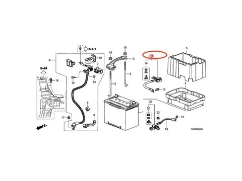 Аккумулятор Датчик 32600-TK8-A04 32600-TK8-A01 32600-TK8-A03 для Honda Odyssey 2011-2013