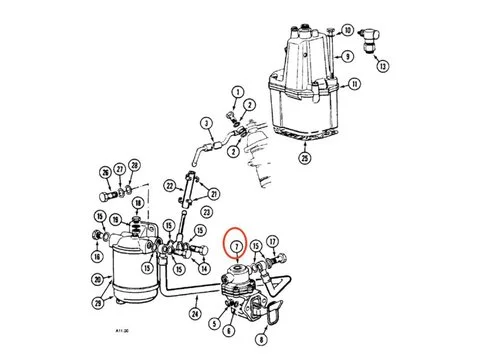 Подкачивающий топливный насос 1966518C1 для CASE трактора 2130 2150 2120 2140
