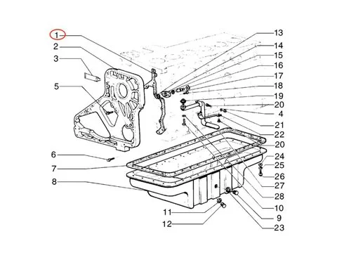Корпус Прокладка Шестерня J281721 для New Holland автогрейдера F200B F170 F170B F200 RG200.B RG170.B