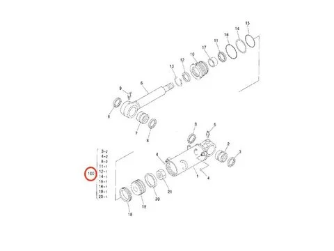 Ремкомплект уплотнений Цилиндр Нож 4622065 для Hitachi экскаватора ZX30U ZX30U-2 ZX30U-3 ZX30U-3F ZX33U-3 ZX33U-3F