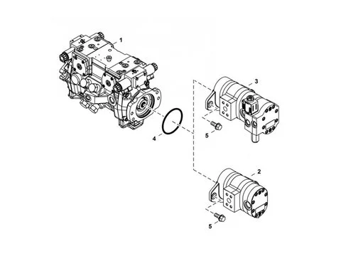Гидравлический Привод Тандемный насос 7023792 для Bobcat погрузчика S850 T870