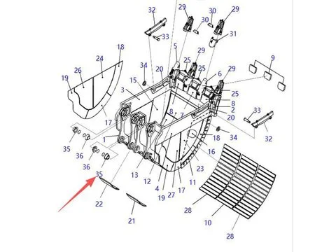 Втулка Ковш Палец 21T-70-34312 для Komatsu экскаватора PC2000-8 PC2000-11