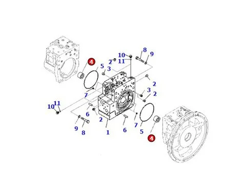 Подшипник 708-2L-42150 для Komatsu PC210-10 PC210-11 PC228US-11 PC230NHD-11 PC240LC-10 PC290LC-10 PC290LC-11