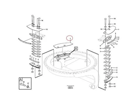 Проставка CH79089 для Volvo автогрейдера G700 G700B G900 G900B G900C
